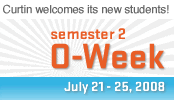 Orientation Week, Curtin University Semester 2 2008