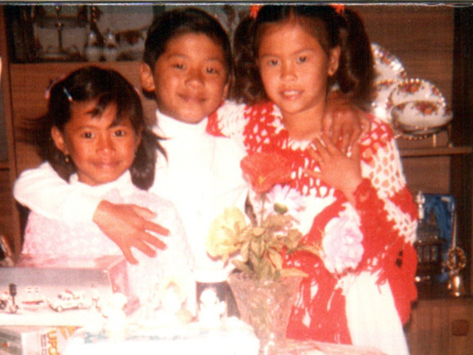Miles with his siblings