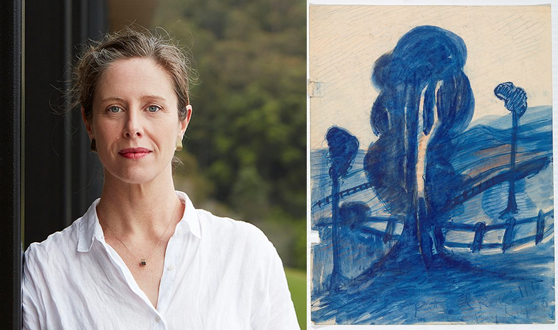 Sophie O'Brien and Merric Boyd_Trees and post-and-rail fence_cr Rob Little