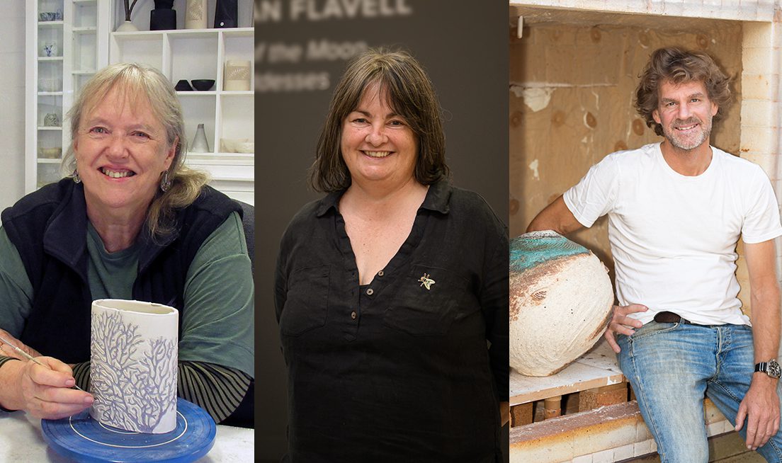 Portrait of Sandra Black, photo supplied by artist. Portrait of Susan Flavell, photo by Ezra Alcantra. Portrait of Warrick Palmateer, photo by Helen Margaret Connor.