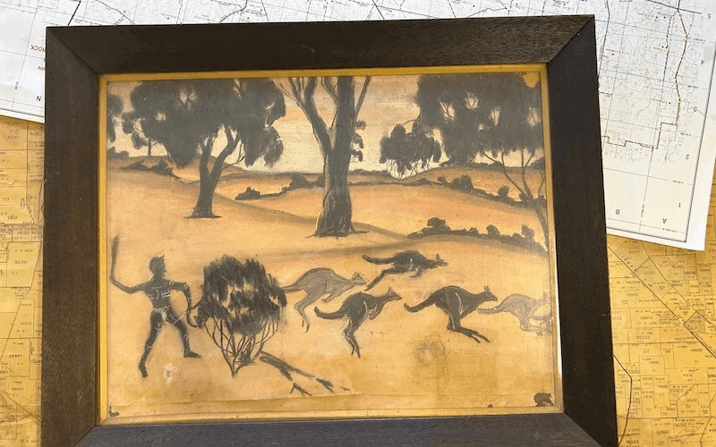 Claude Kelly, Untitled, 1947. Chalk and charcoal on paper. Curtin
University Art Collection. Donated by the Corrigin Historical Society 2025