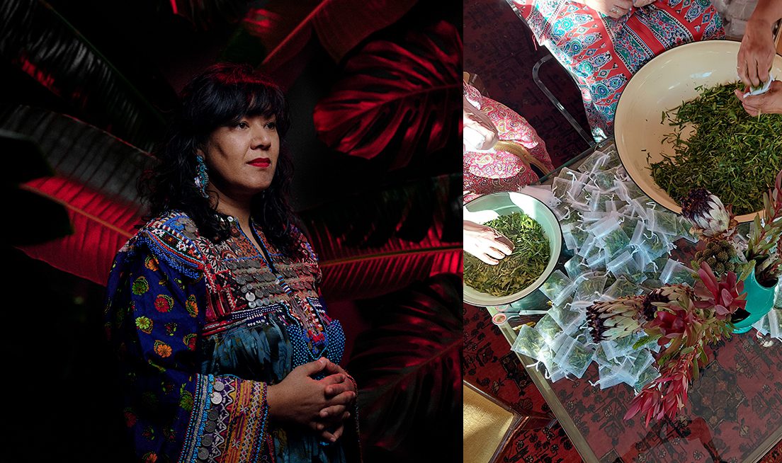 Process view of Thania Petersen, Rampies Sny (detail), 2022