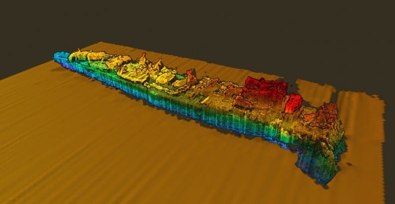 HMAS Sydney (II) multibeam sonar survey - WAM+Curtin