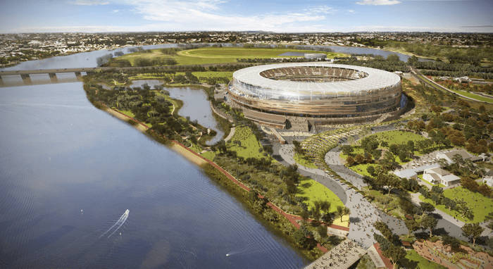 Artist's impression of Perth Stadium