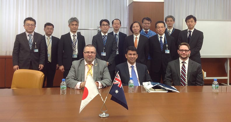 Dr Muraviev with members from the Senior Executive Team from Mitsubishi Heavy Industry in Tokyo