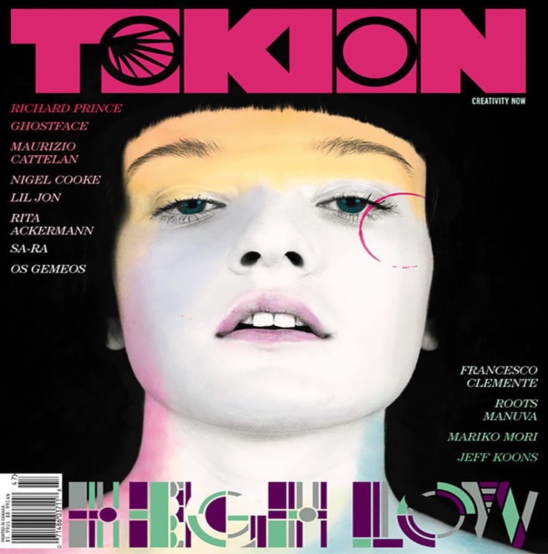 Stylised cover of Tokion magazine.