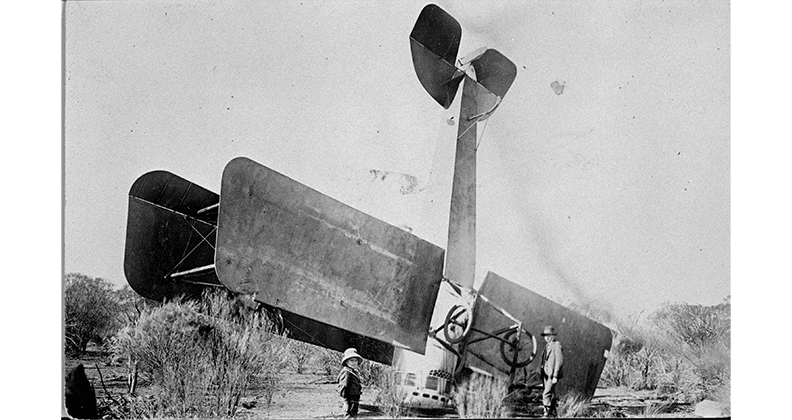 Crashed Kalgoorlie Biplane