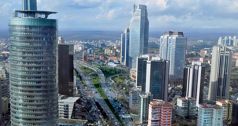 Skyscrapers in Istanbul.