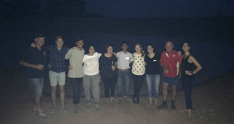 Tess and members of the Westonia community.