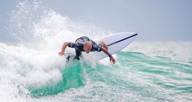 Champion surfer Kelly Slater at the Hurley Pro 2016 in Southern California