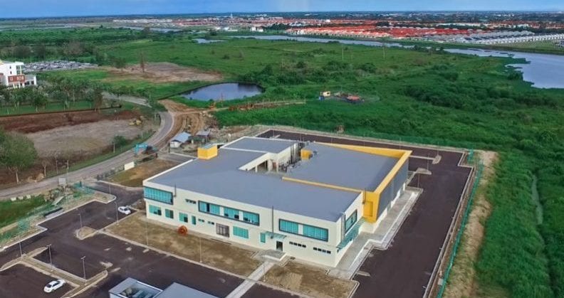 Aerial shot of facility at Curtin Malaysia