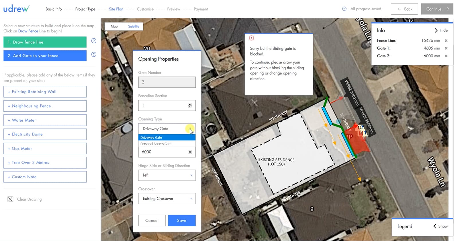 A screenshot of the udrew tool