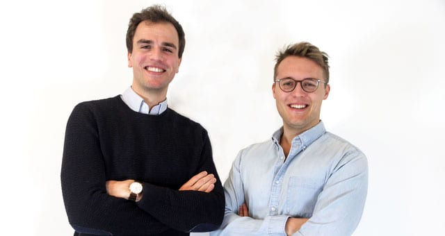 Founder of Buckle & Seam, Marco Feelisch, with business partner Georg Wolff. 