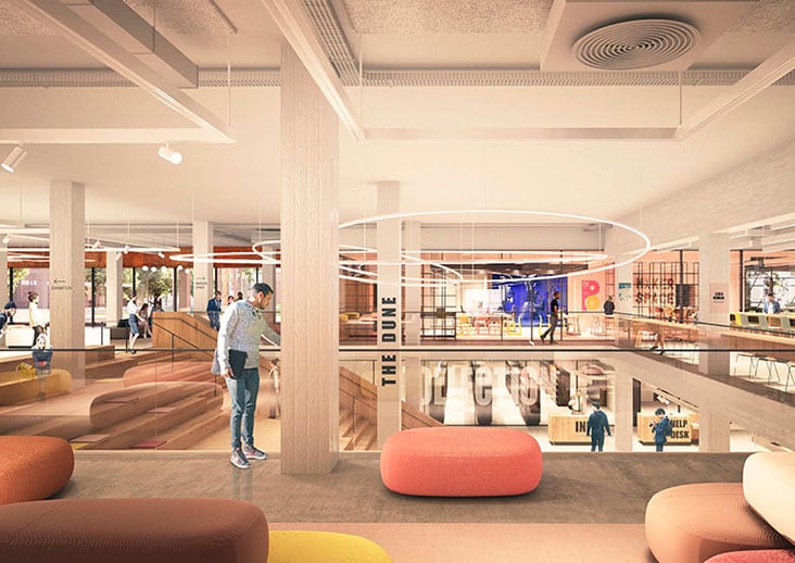 Artist impression of new library atrium