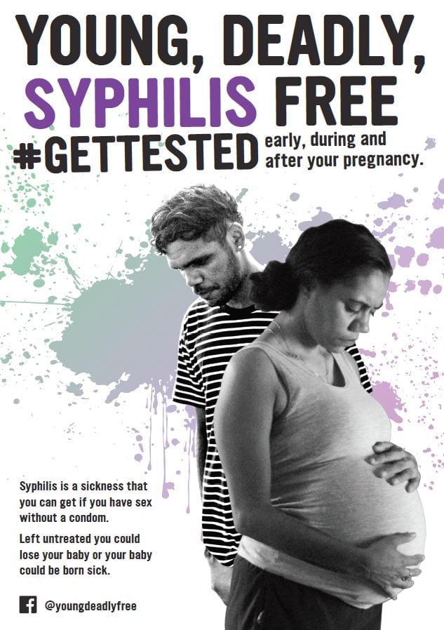 Yound Deadly Free poster to prevent syphillis