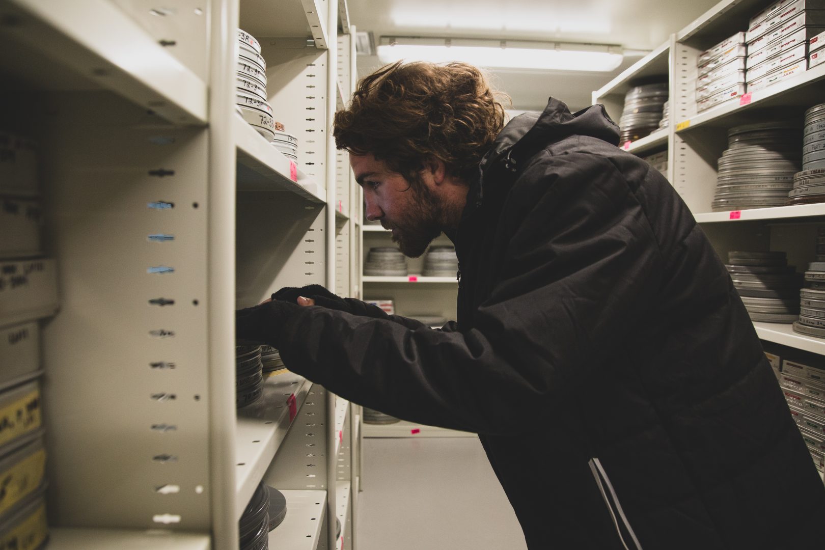 Ryan Borrett working in cool room