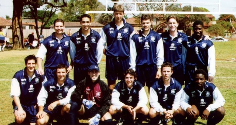 Curtin Football Team at the 2001 Australian University Games in Sydney.