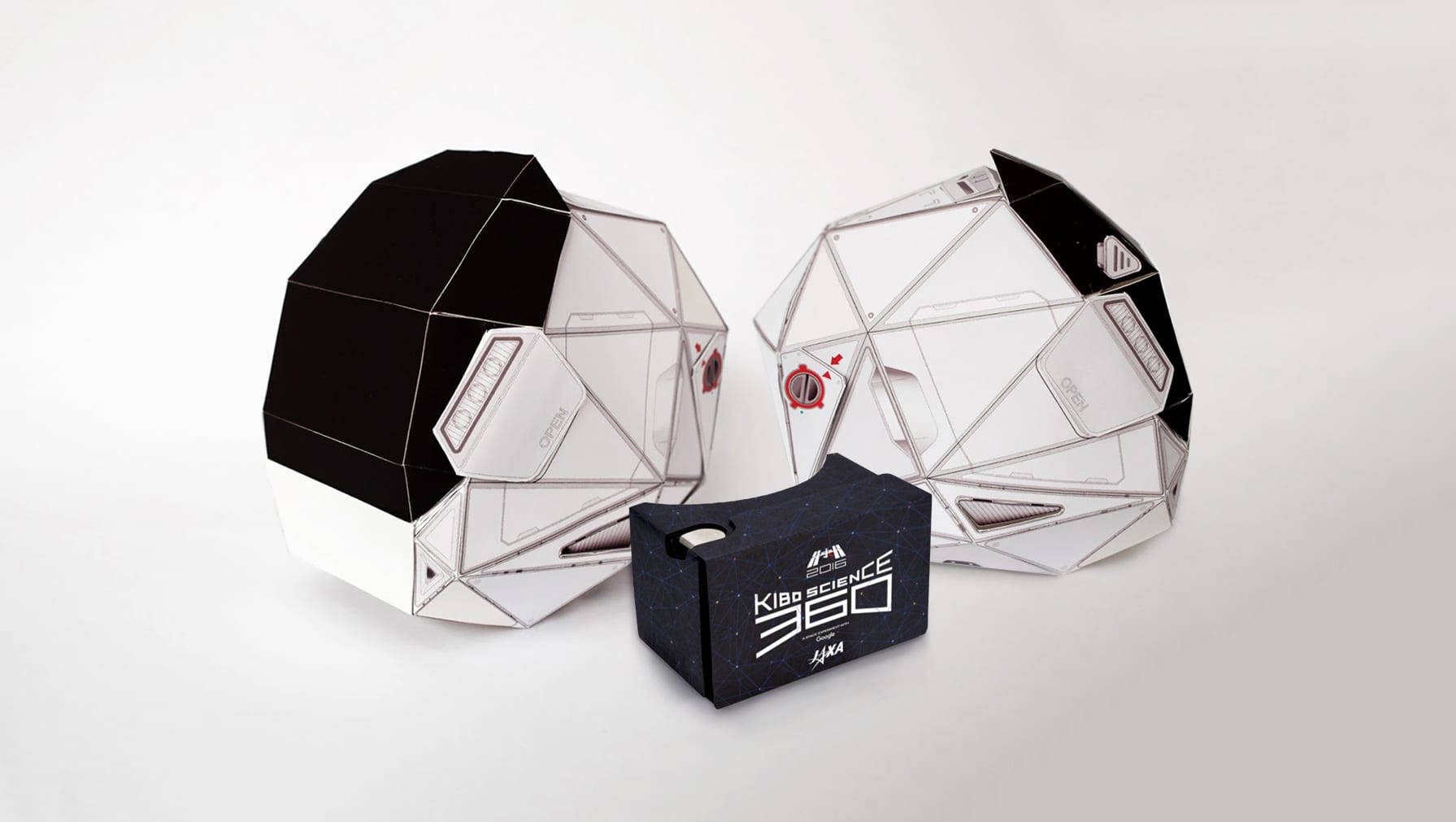 Image of virtual helmets used in JAXA experiment