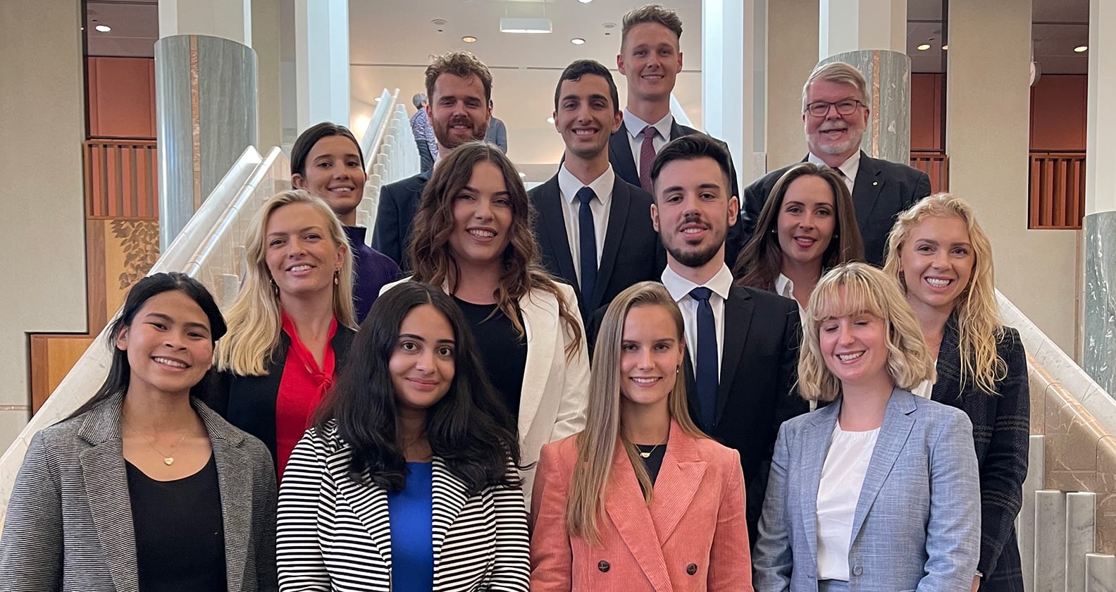 Global Voices cohort in Parliament House.
