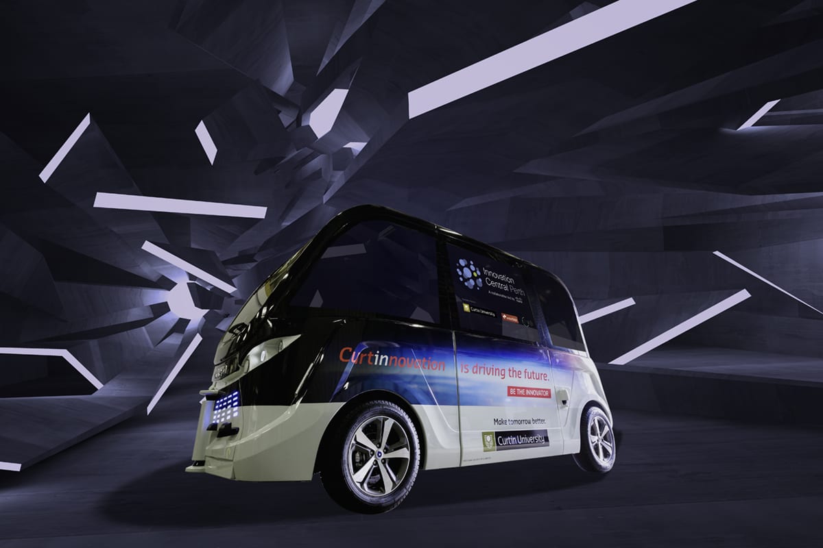 Image for Autonomous bus drives research at Curtin University