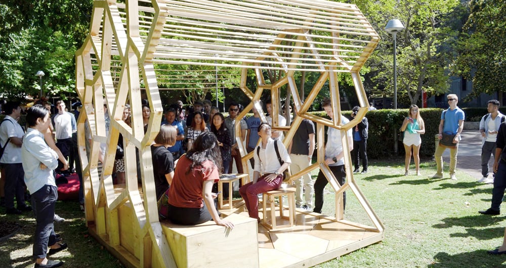 Image for Architecture students liven up campus with eco-friendly reading rooms
