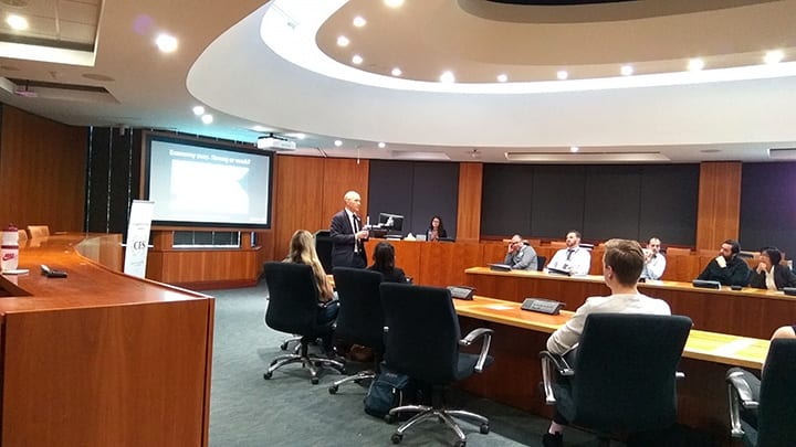 Image for CommSec Chief Economist attends student economics club launch