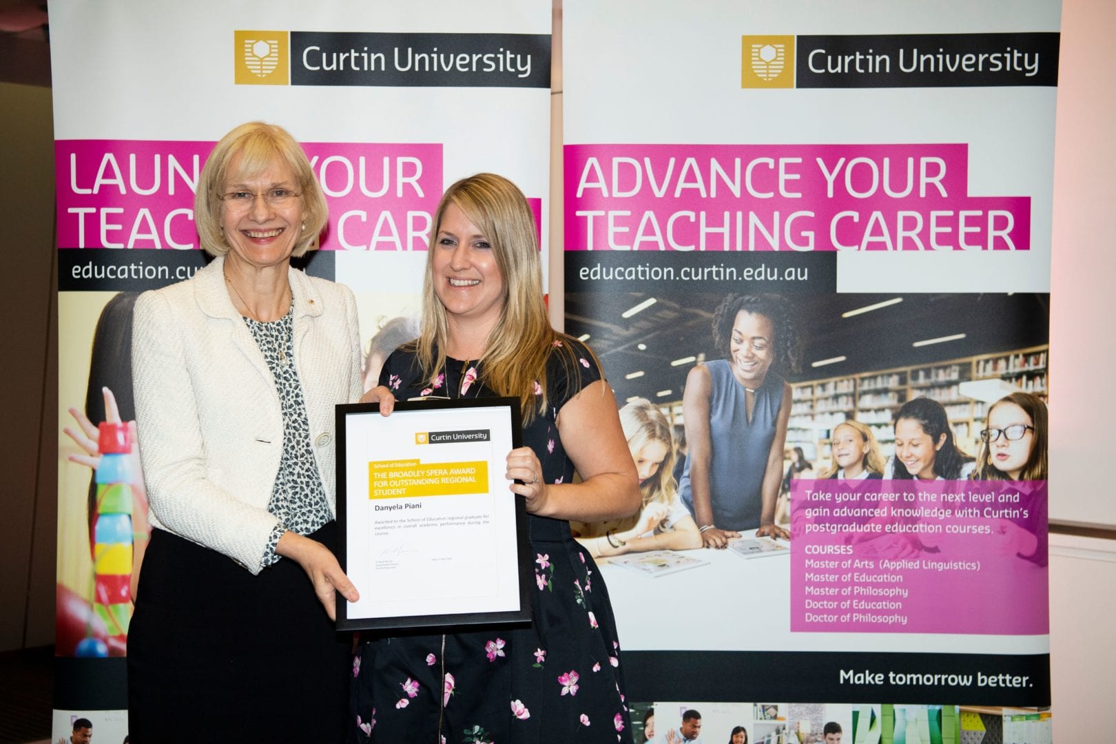 Image for Curtin Education Awards showcase excellence amongst recent graduates