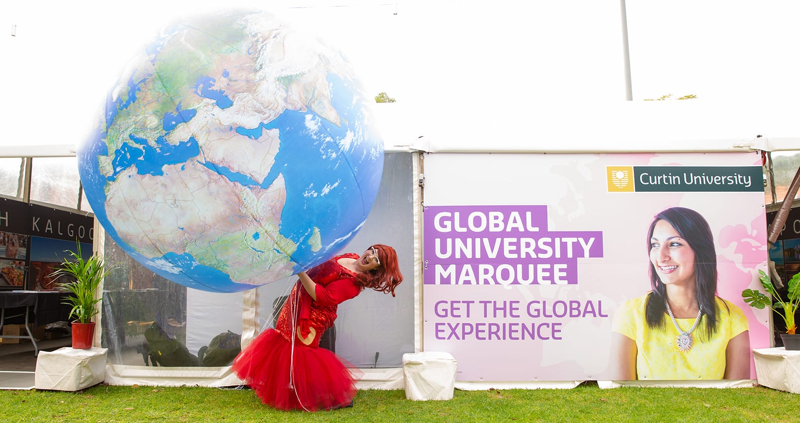 Image for Giant interactive world map featured at Curtin’s 2019 Open Day