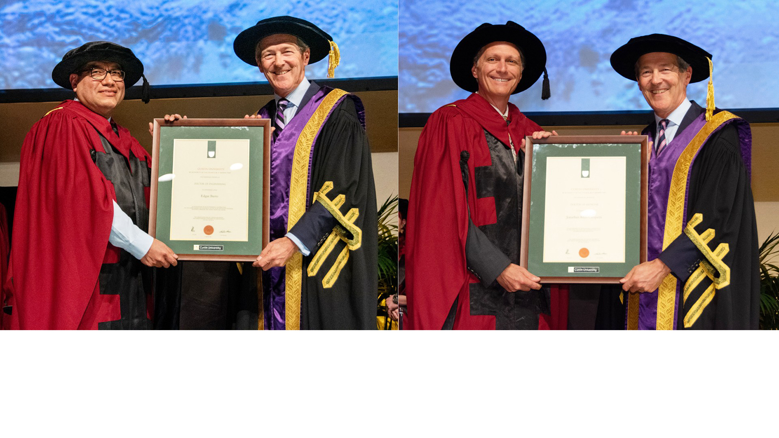 Image for Curtin awards Honorary Doctorates to two leaders in their fields