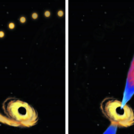 Scientists spot jets from supermassive black hole snacking on a star