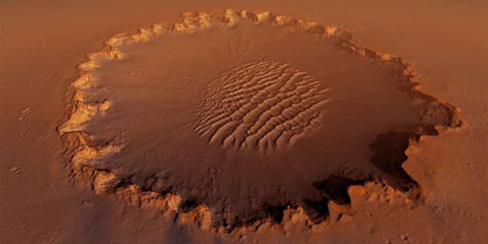 Image for Consistent asteroid showers rock previous thinking on Mars craters