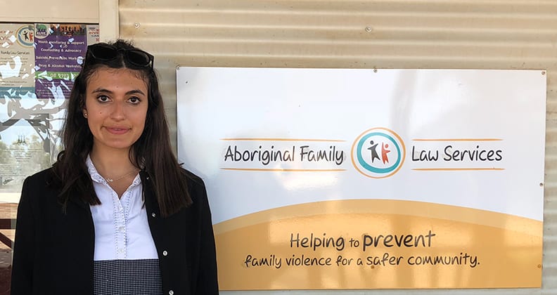 Image for Young alumni stories: Law grad challenges family violence in the North West