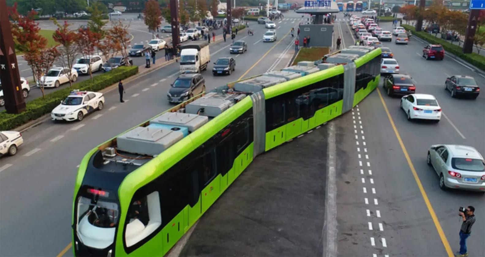 Image for Could trackless trams replace light rail?