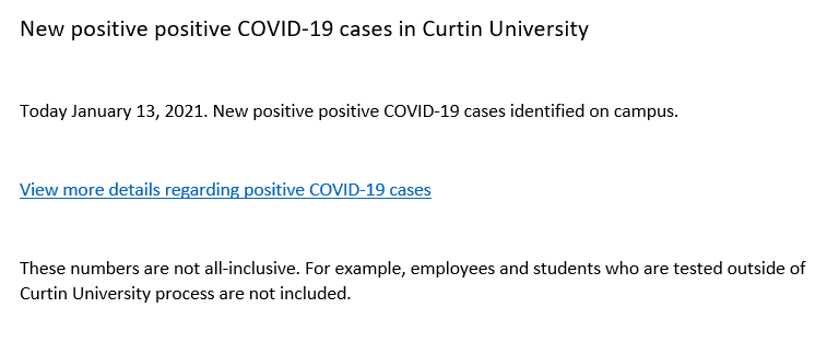 Image for Fake emails circulating about positive COVID-19 cases on campus!