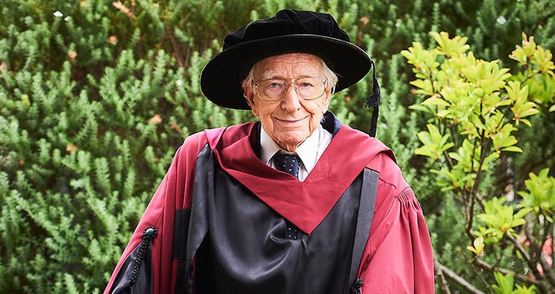 Image for Australia’s oldest PhD graduate becomes a doctor at 94