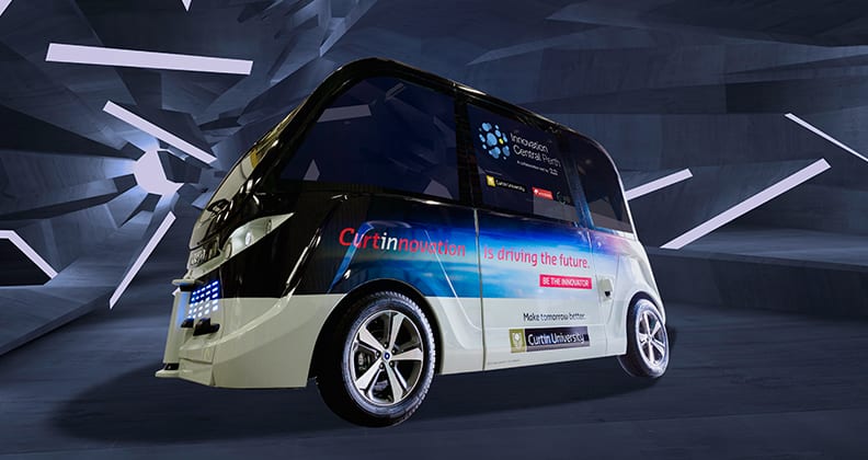 Image for Curtin’s driverless bus steering students towards an even brighter student experience