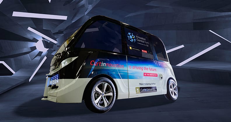 Image for Curtin’s driverless bus steering students towards an even brighter student experience