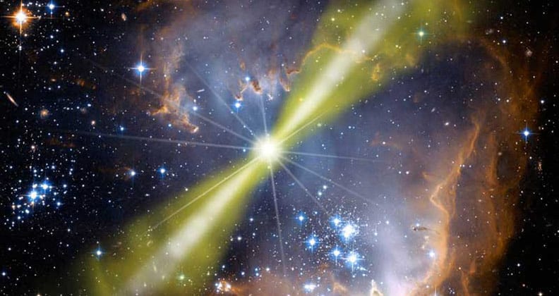 Image for Astronomers observe corkscrew nature of light from a distant black hole