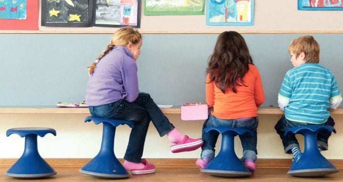 Image for Wobbly chairs and bean bags to battle student obesity