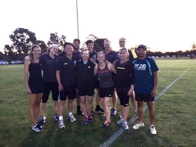 Image for Curtin take on UWA in a mixed touch rugby game