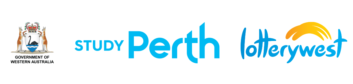 Logos of Western Australian Government, Study Perth and Lotterywest
