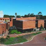 Aerial image of Curtin Perth campus.