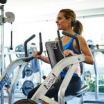 Person working out at Curtin Stadium