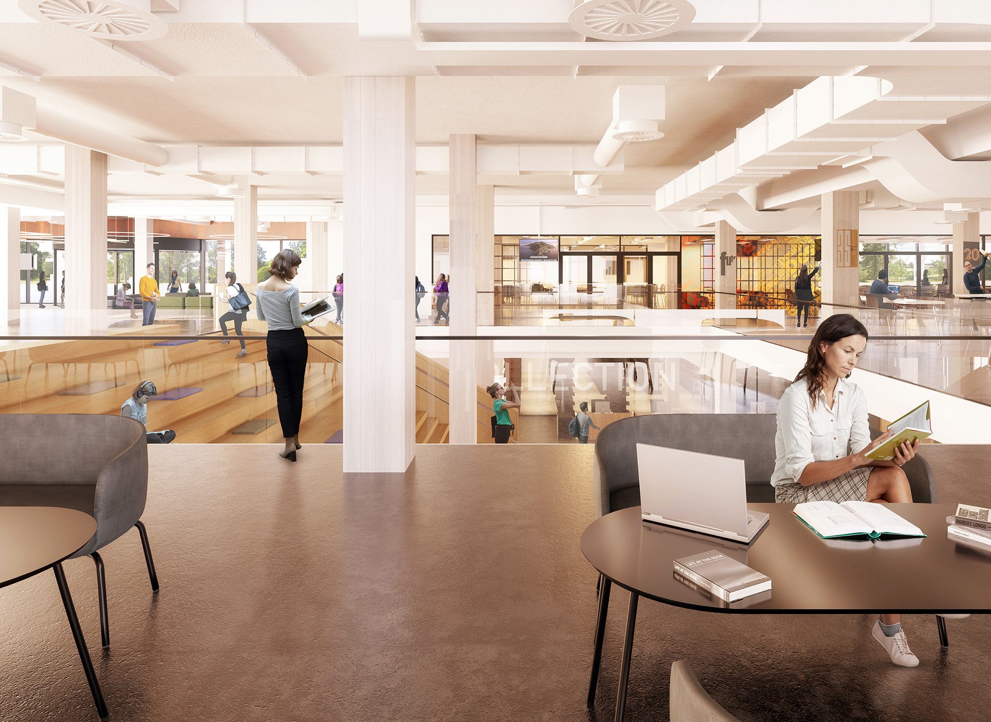 Render of level 3 TL Robertson Library