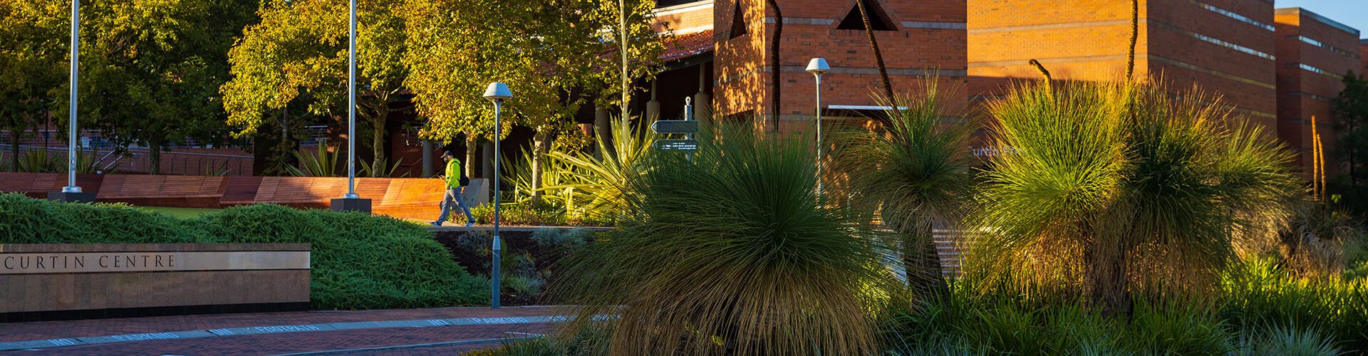 The Curtin Perth Campus flagpoles