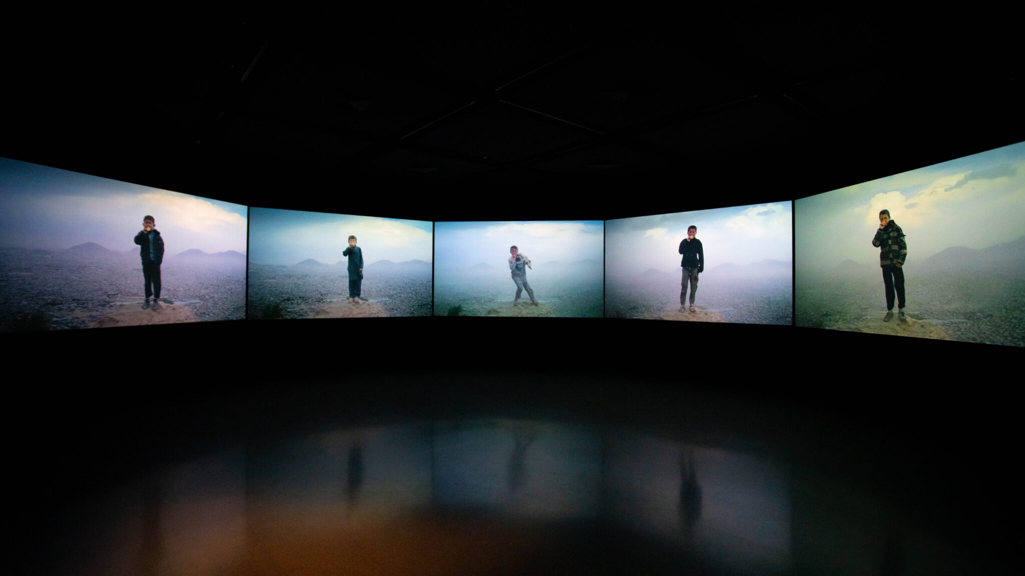 Still of the Bow Echo installation