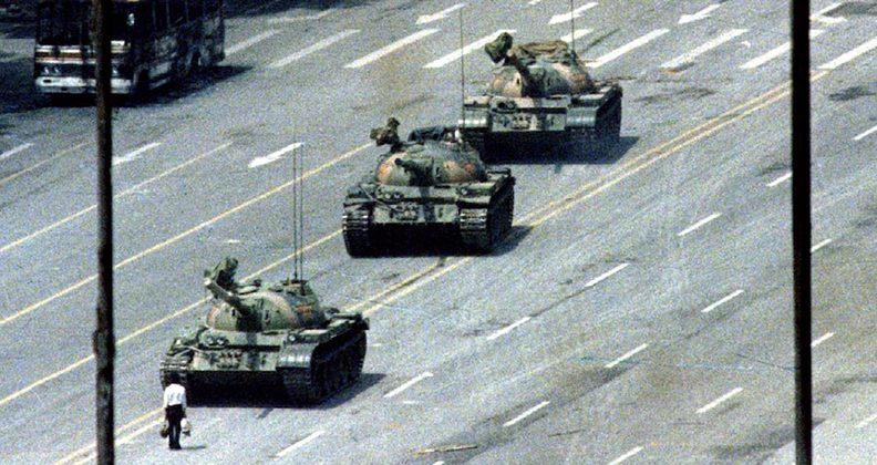 Tank man photo
