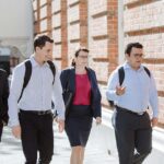 MBA students walking on St George's Terrace