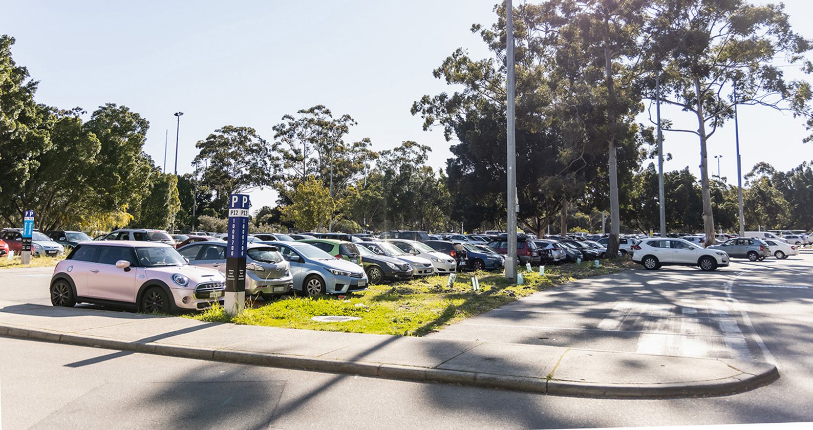 A carpark on the Curtin Perth campus.