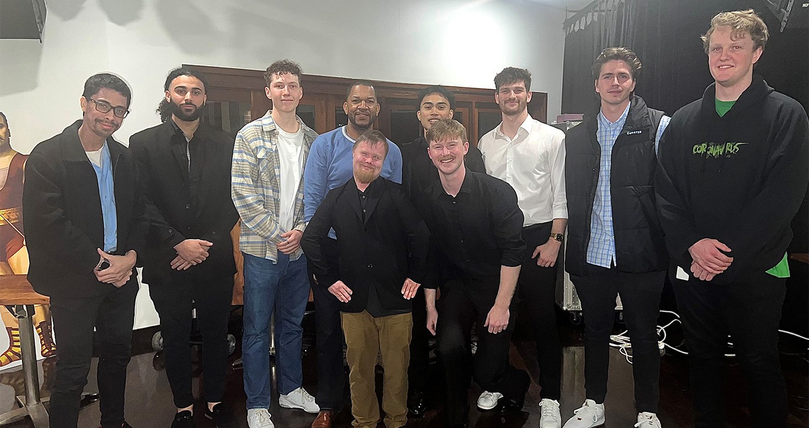Mens Curtin UBL team at the Awards ceremony.
